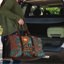 NAIDOC Week 26 Travel Bag 50 Years of Deadly Aboriginal Motif LT03