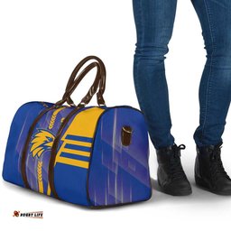 West Coast Eagles Travel Bag Modern Geometric Sports Graphic Style TS04