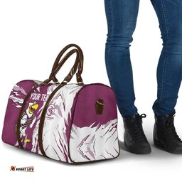 Personalized Manly Warringah Sea Eagles Travel Bag Dynamic Lightning Mascot Rugby Australia TS04