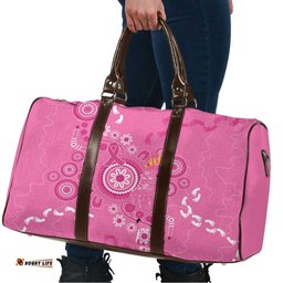 Pink Ribbon Australia Travel Bag Breast Cancer Awareness Aboriginal Cacatua leadbeateri LT14