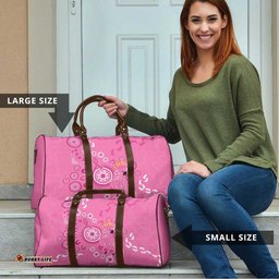 Pink Ribbon Australia Travel Bag Breast Cancer Awareness Aboriginal Cacatua leadbeateri LT14