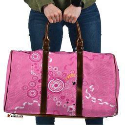 Pink Ribbon Australia Travel Bag Breast Cancer Awareness Aboriginal Cacatua leadbeateri LT14