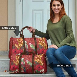 Merry Chrissie Australia King Parrots Travel Bag Aboriginal Art LT7