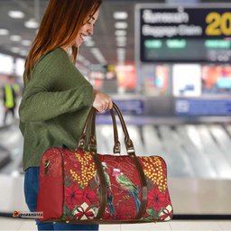 Merry Chrissie Australia King Parrots Travel Bag Aboriginal Art LT7