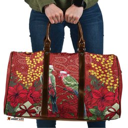Merry Chrissie Australia King Parrots Travel Bag Aboriginal Art LT7