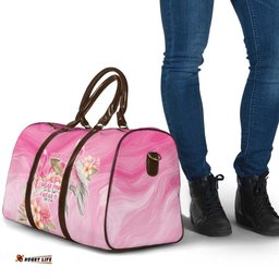 Personalised I Wear Pink For The Fight Travel Bag Australian Breast Cancer Spirit LT9