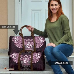 Personalized Manly Warringah Sea Eagles Travel Bag Polynesian Tribal Pattern Style TS04