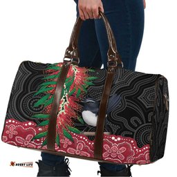 Willie wagtail Australia Travel Bag Aussie Bottlebrushes Aboriginal Art LT14