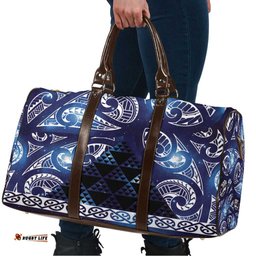 Matariki New Zealand Travel Bag NZ Niho Taniwha Maori New Year Blue Galaxy LT14