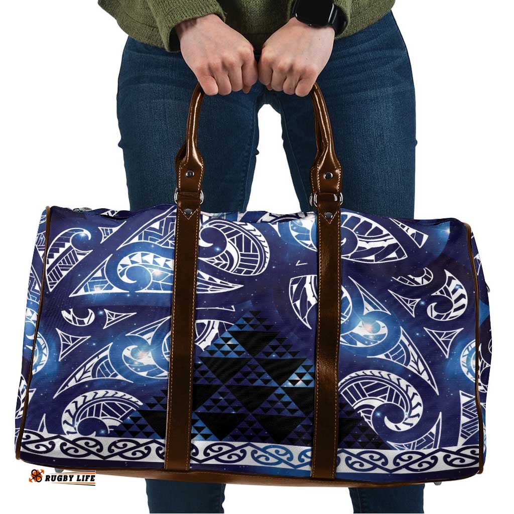 Matariki New Zealand Travel Bag NZ Niho Taniwha Maori New Year Blue Galaxy LT14