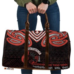 Maori Waitangi Travel Bag Kotahitanga Poutama Mix Whakairo LT7