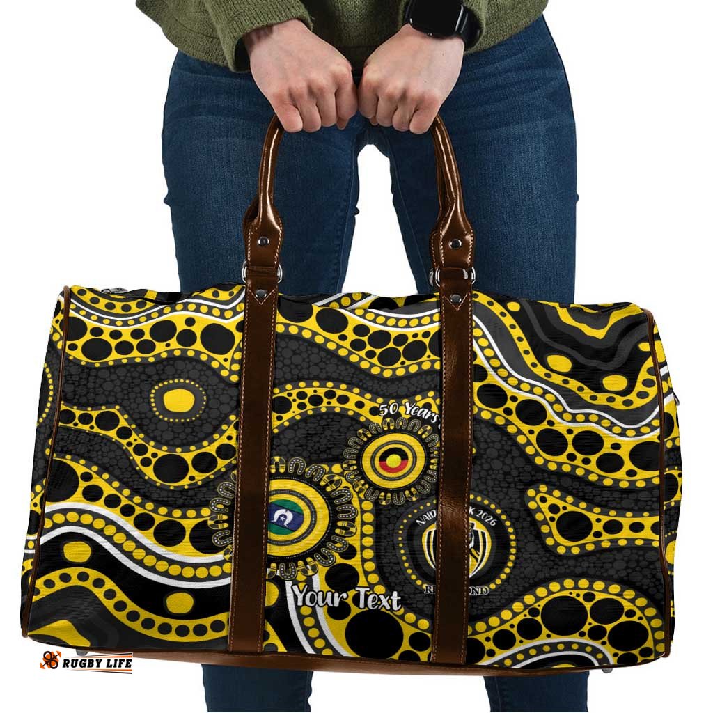 Richmond NAIDOC Week 2026 Personalised Travel Bag 50 Years of Deadly Aboriginal Art LT14
