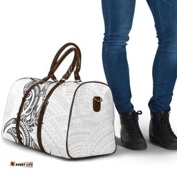 New Zealand Hammerhead Shark Travel Bag Maori Haehae Mangopare White LT14