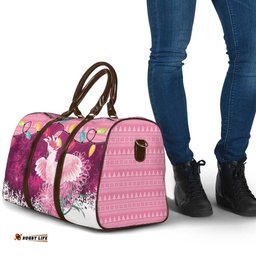 Pink Cockatoo Australia Christmas Travel Bag Grevillea Eucalyptus Blossoms LT14