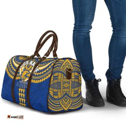 Personalized West Coast Eagles Travel Bag Polynesian Tribal Pattern Heritage Football TS04