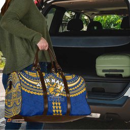 Personalized West Coast Eagles Travel Bag Polynesian Tribal Pattern Heritage Football TS04