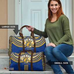 Personalized West Coast Eagles Travel Bag Polynesian Tribal Pattern Heritage Football TS04
