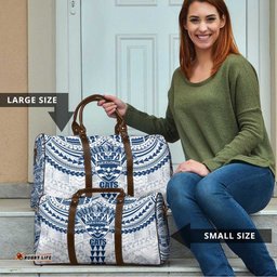 Personalized Geelong Cats Travel Bag Polynesian Tribal Pattern Heritage Football TS04