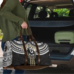 Personalized Collingwood Magpies Travel Bag Polynesian Tribal Pattern Heritage Football TS04