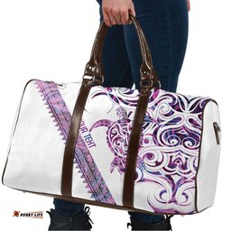 Mawhero Paua shell Kowhaiwhai Taniko Personalised Travel Bag Turtle Tattoo Maori Tribal Style LT9