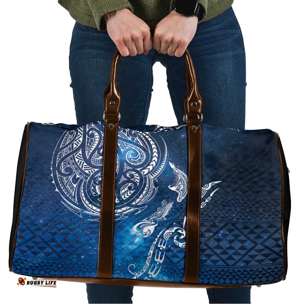 Matariki Galaxy Travel Bag New Zealand Map Maori Pattern LT9