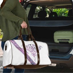 Mawhero Paua shell Kowhaiwhai Taniko Personalised Travel Bag Manta Ray Shark-Turtle Maori Tribal Style LT9