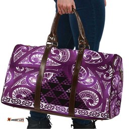 Matariki New Zealand Travel Bag NZ Niho Taniwha Maori New Year Purple Galaxy LT14