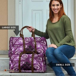 Matariki New Zealand Travel Bag NZ Niho Taniwha Maori New Year Purple Galaxy LT14