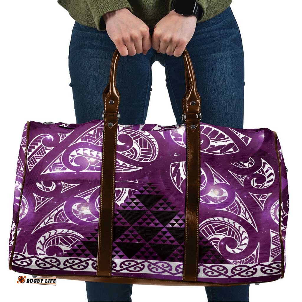 Matariki New Zealand Travel Bag NZ Niho Taniwha Maori New Year Purple Galaxy LT14