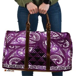 Matariki New Zealand Travel Bag NZ Niho Taniwha Maori New Year Purple Galaxy LT14