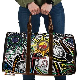 NAIDOC 50 Years of Deadly Personalised Travel Bag Aboriginal Dot Art LT9
