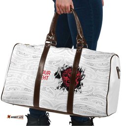 New Zealand Maori Heart Tribal Personalised Travel Bag Polynesian Patterns LT9