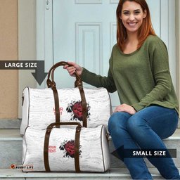 New Zealand Maori Heart Tribal Personalised Travel Bag Polynesian Patterns LT9