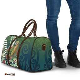 New Zealand Kea Bird Travel Bag With Maori Koru Fern LT05