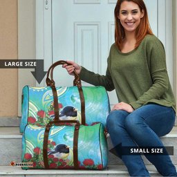 New Zealand Tomtit Travel Bag Maori Koru With Pohutukawa Galaxy Style LT05