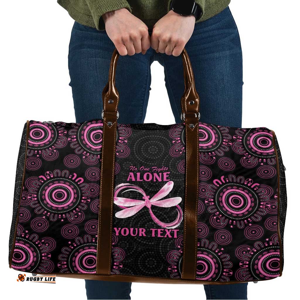 Personalized Pink Dragonfly Aboriginal of Hope Travel Bag Australias Breast Cancer Awareness LT9