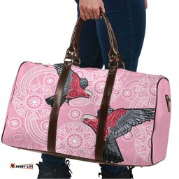 Pink Galah Aussie Aboriginal Travel Bag Soaring High LT7