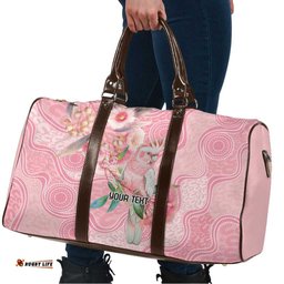 Personalized Pink Galah Fight for Hope and Healing Travel Bag Australias Breast Cancer Awareness LT9