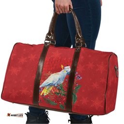 Merry Cocka-mas Travel Bag Australia Christmas Red Art LT9