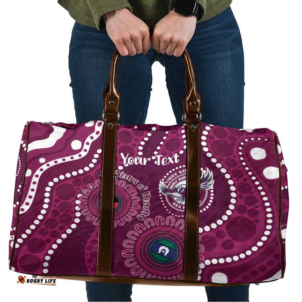 Sea Eagles NAIDOC Week 2026 Personalised Travel Bag 50 Years of Deadly Aboriginal Art LT14