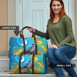New Zealand Kokako Bird Travel Bag Maori Koru With Kowhai Flowers LT05