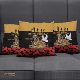 Australia ANZAC Day Personalised Pillow Cover Honouring The Animals That Served LT9