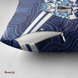 AFL Cats Football Personalised Pillow Cover Final Geelong Premiers Trophy Aboriginal LT14