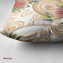 Australia Banksia Pillow Cover Aussie Native Flowers Indigenous Art LT14