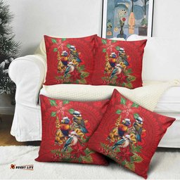 Aussie Native Bird Pillow Cover Aboriginal Inspired Christmas LT9