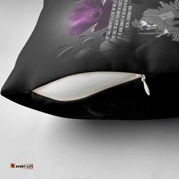 ANZAC Day Remembrance Pillow Cover Purple Poppy We Will Remember Them LT9