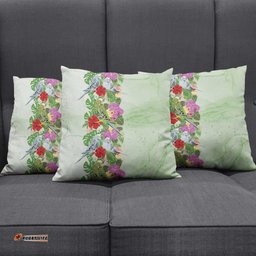 Aussie Budgies Blue And Green Tropical Birds Pillow Cover LT9