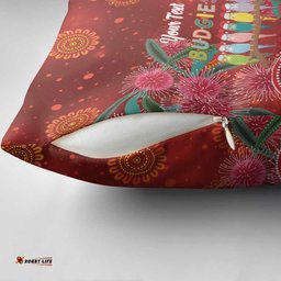 Australia Budgerigar Christmas Personalised Pillow Cover Budgies Hakea Have A Good Chrissie LT14
