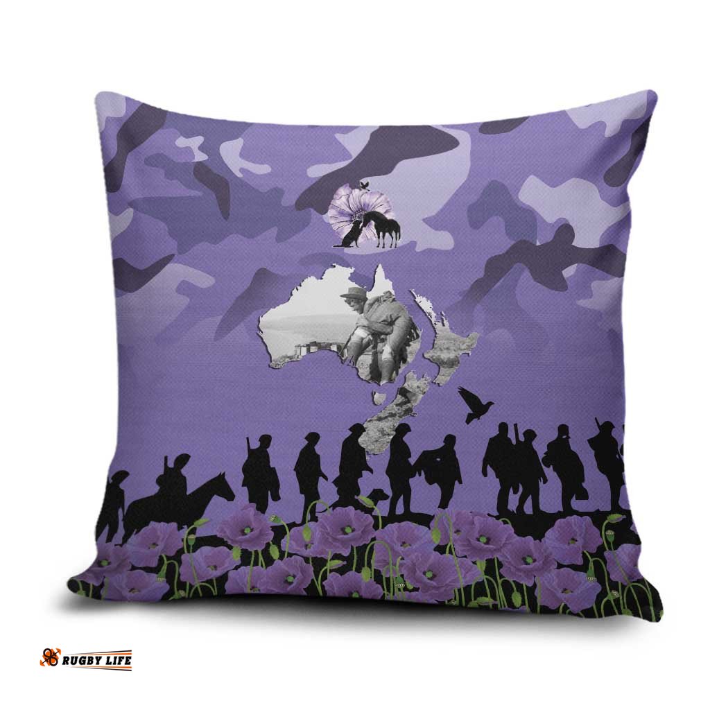 ANZAC Day Pillow Cover Lest We Forget the Animals Too LT19