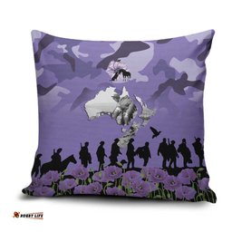 ANZAC Day Pillow Cover Lest We Forget the Animals Too LT19